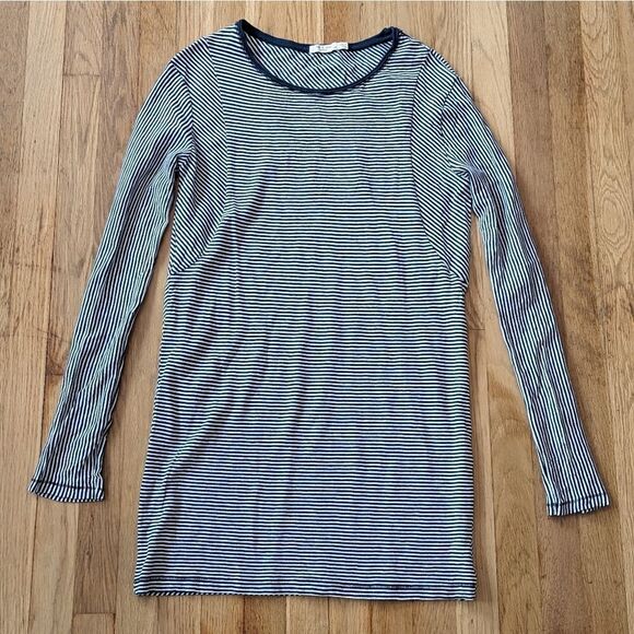 rag & bone Dresses & Skirts - Rag & Bone Navy Blue and White striped long sleeve cotton dress